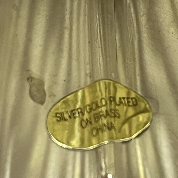 2 pc. TIMELESS TREASURES Silver Plated & Gold Toned Angels Candle Holders -VTG - Picture 9 of 10